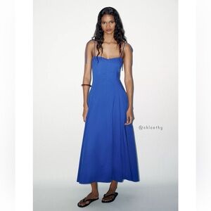 Elegant Blue Maxi Dress